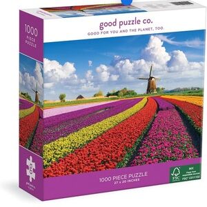 1000 Piece Puzzle- Galison flowers in Holland
